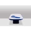 Table basse de forme organique en aluminium et laque. Contemporain. LS65003009M 13