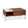 Paire de commodes basses en teck et métal chromé. Années 60. LS6495708M 13