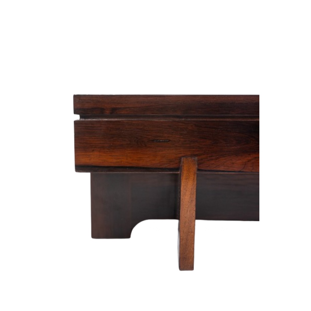 Table basse de style Art déco en palissandre. Années 1970. LS64731409P 6