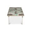 Table basse à plateau en céramique et chromé. Années 1970. LS6522307M 12