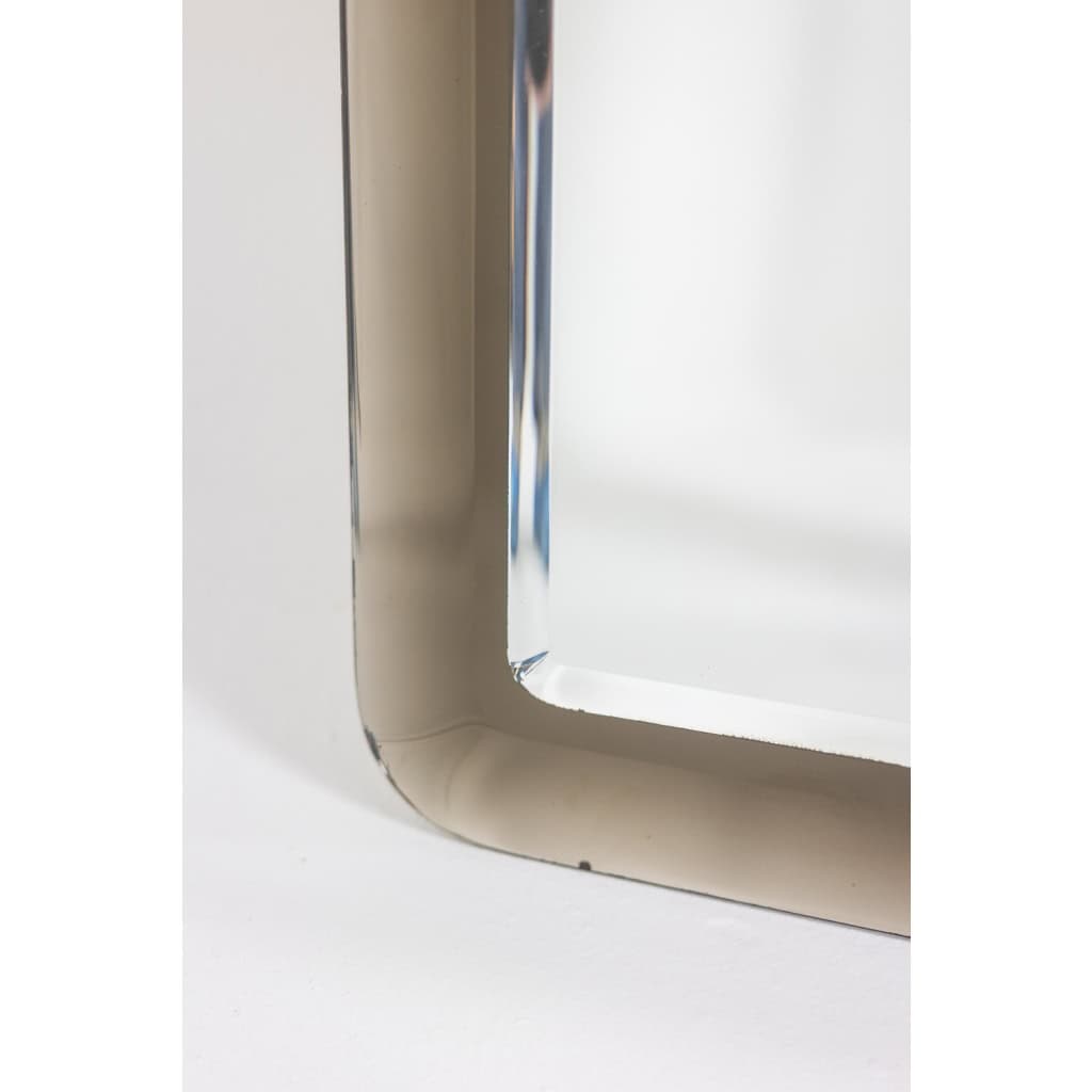 Miroir rectangulaire bicolore à angles arrondis. Circa 1950 LS6479458D 6