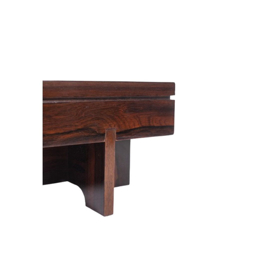 Table basse de style Art déco en palissandre. Années 1970. LS64731409P 7