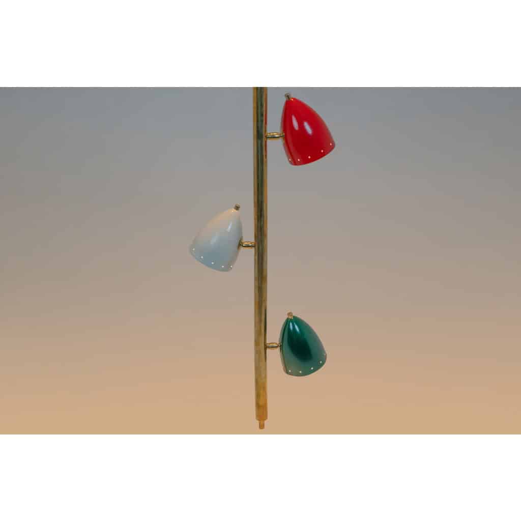Suspension tubulaire en laiton patiné et laqué. Contemporain LS6534711Z 7