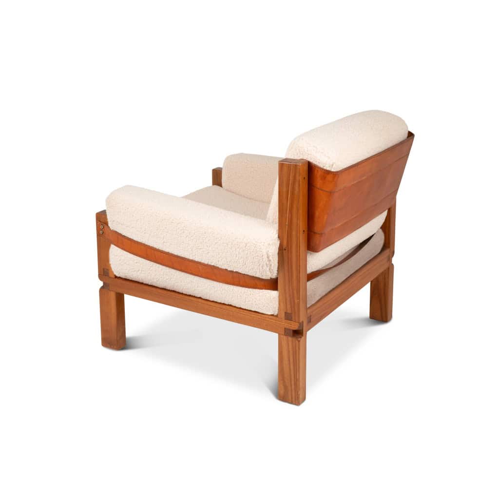 Pierre Chapo. Paire de fauteuils en orme. Années 1970. LS6493B2809M 7