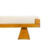 Banc en frêne blond. Travail artisanal italien de petite série. Contemporain. LS6502908Y 17