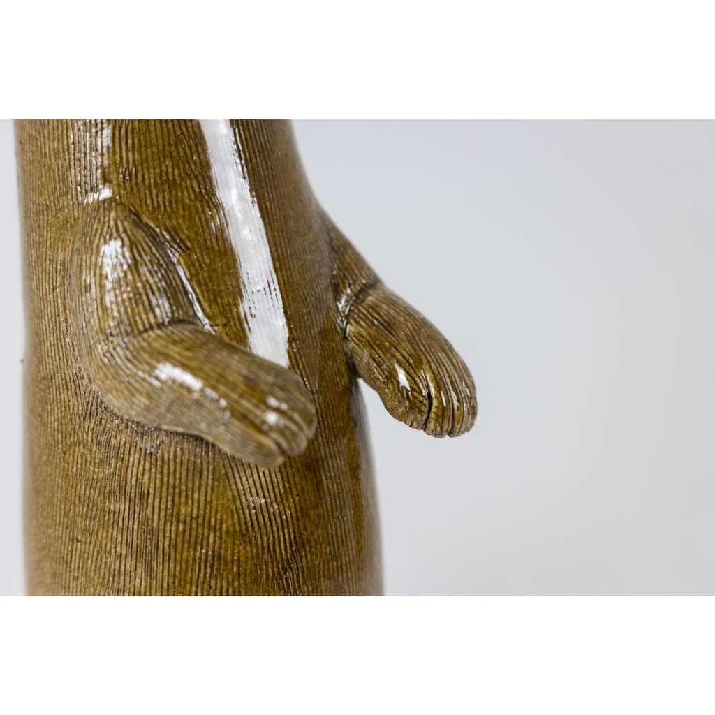 Valérie Courtet, Loutre en grès chamotté et émaillé. Travail contemporain L6419509C 8