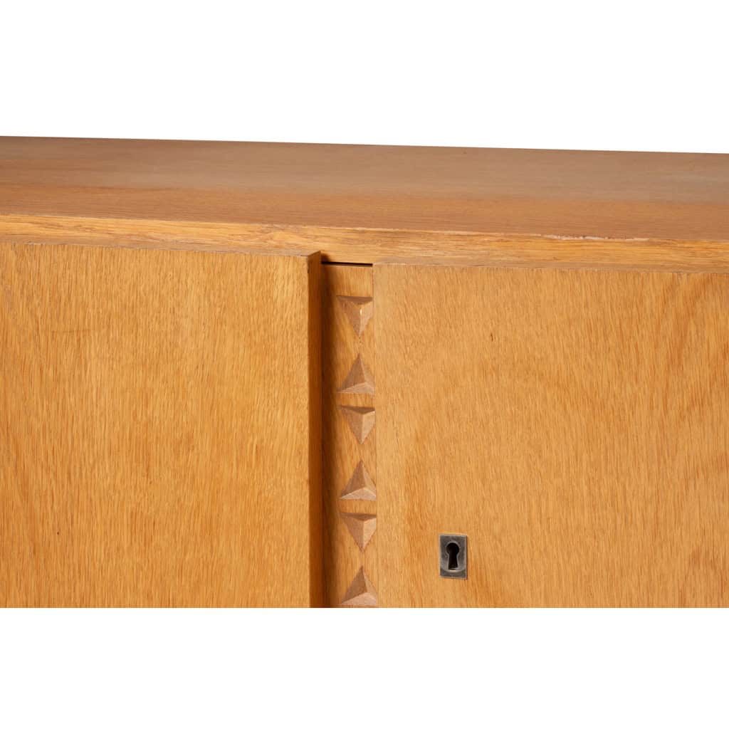Enfilade en chêne et placage de chêne. Années 1960/70. LS65231208Z 9