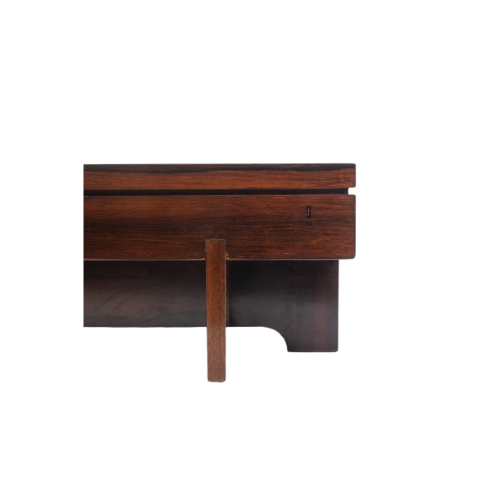 Table basse de style Art déco en palissandre. Années 1970. LS64731409P 11