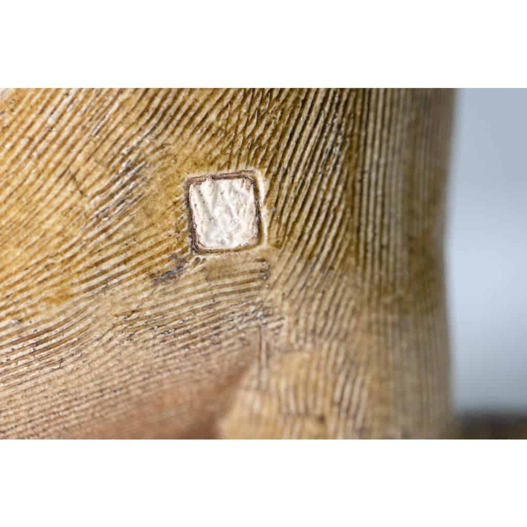 Valérie Courtet, Loutre en grès chamotté et émaillé. Travail contemporain LS6418509C 11