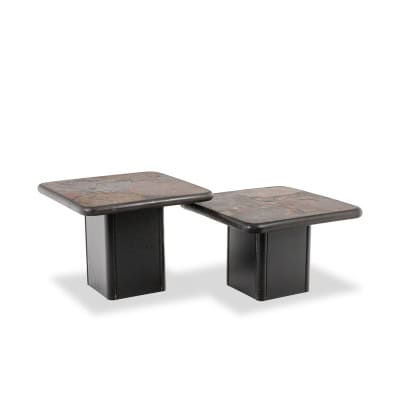 Paul Reinier Kingma. Paire de tables de style Brutaliste. Années 1970. LS6540556T