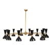 Lustre diabolo en laiton patiné et laqué noir. Contemporain. LS64531920 9