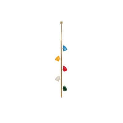 Suspension tubulaire en laiton patiné et laqué. Contemporain LS6534711Z