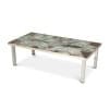 Table basse à plateau en céramique et chromé. Années 1970. LS6522307M 9