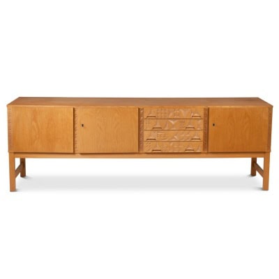 Enfilade en chêne et placage de chêne. Années 1960/70. LS65231208Z 3