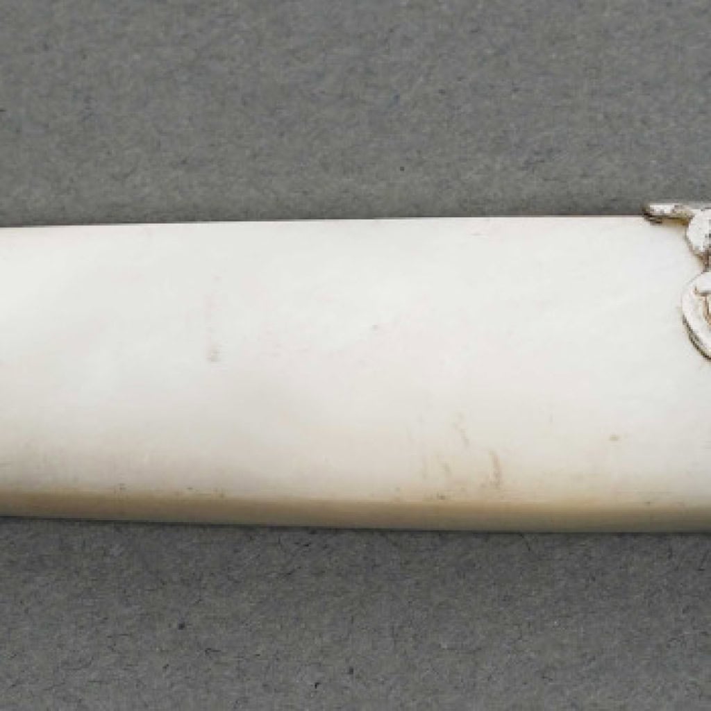 Orfèvre MERITE – Ensemble de 36 couteaux en nacre et argent Fin XIXe 19