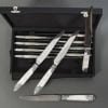 Orfèvre MERITE – Ensemble de 36 couteaux en nacre et argent Fin XIXe 32