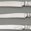 Orfèvre MERITE – Ensemble de 36 couteaux en nacre et argent Fin XIXe 38