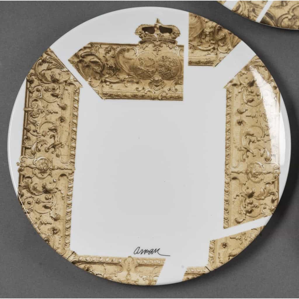 Série de six assiettes « Les Cadres éclatés » par Arman 6