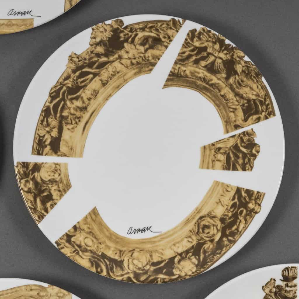 Série de six assiettes « Les Cadres éclatés » par Arman 7