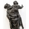Groupe En Bronze , Femme Et Enfant , Japon – Période Meiji 25