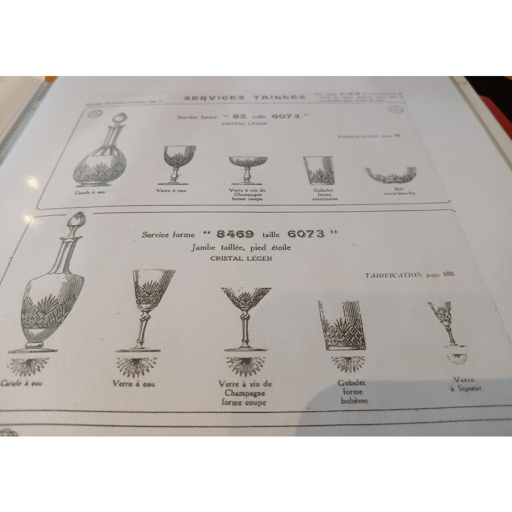 11 coupes à champagne Baccarat Modèle Épinal ( catalogue 1916 p 36) 7