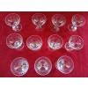 11 coupes en cristal Signées Baccarat Modèle Cassino 9