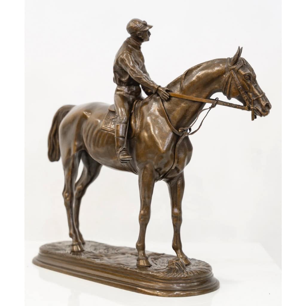 Sculpture – Jockey « Retour Au Pesage » , Jules Moigniez (1835-1894) – Bronze 11
