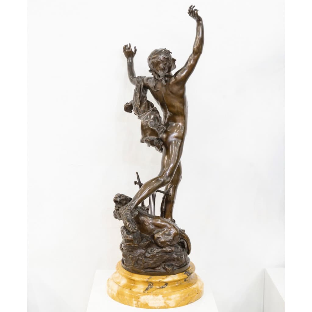 Sculpture – Orphée Aux Enfers , Charles Raoul Verlet (1857-1923) , F.Barbedienne – Bronze 10