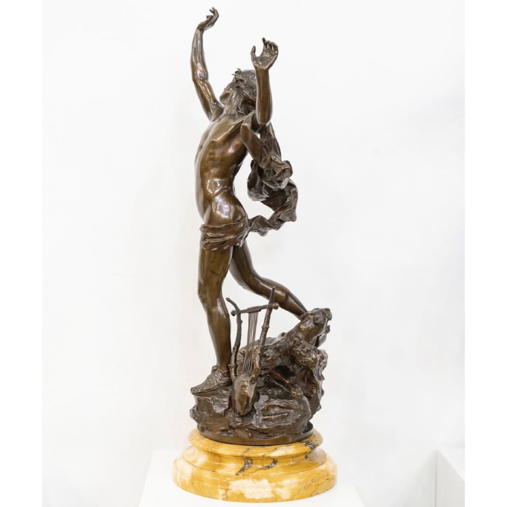 Sculpture – Orphée Aux Enfers , Charles Raoul Verlet (1857-1923) , F.Barbedienne – Bronze 5