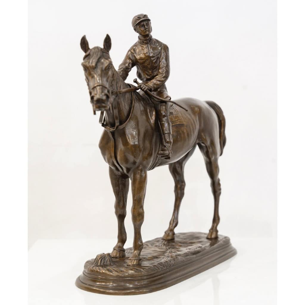 Sculpture – Jockey « Retour Au Pesage » , Jules Moigniez (1835-1894) – Bronze 5