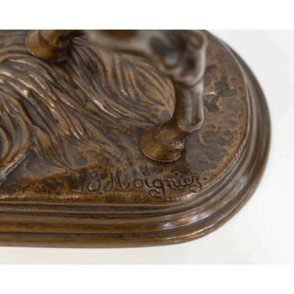Sculpture – Jockey « Retour Au Pesage » , Jules Moigniez (1835-1894) – Bronze 14