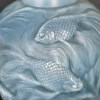 1924 René Lalique – Vase Formose Verre Opalescent Patiné Bleu 15