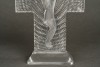 1935 René Lalique – Crucifix Croix Jésus Christ Verre Blanc 9