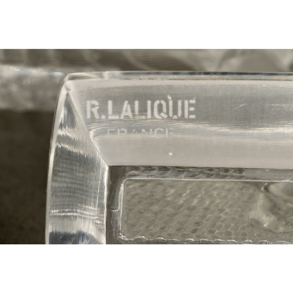 1935 René Lalique – Crucifix Croix Jésus Christ Verre Blanc 6