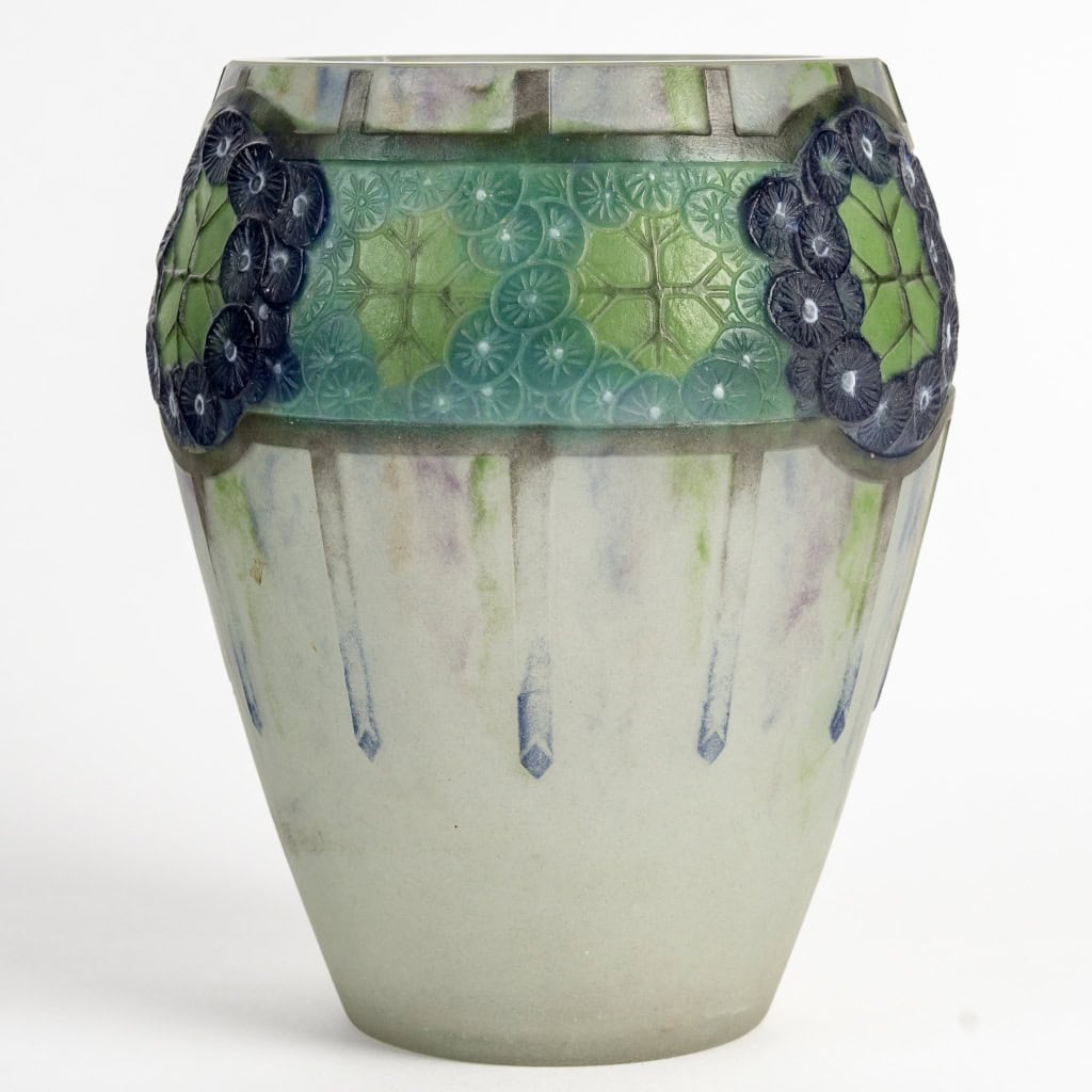 1923 Gabriel Argy Rousseau – Vase Ombelles Pâte de Verre 5