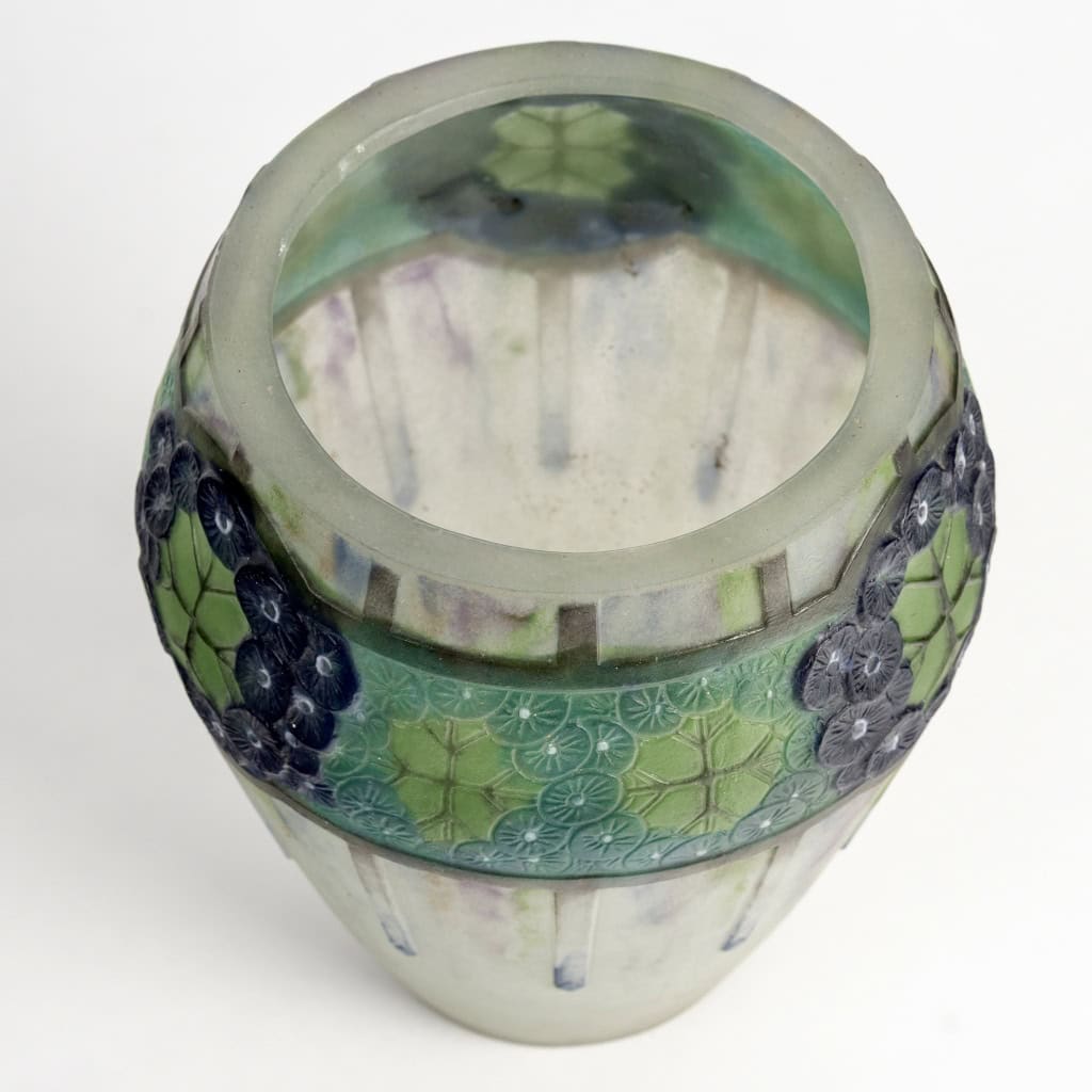 1923 Gabriel Argy Rousseau – Vase Ombelles Pâte de Verre 7