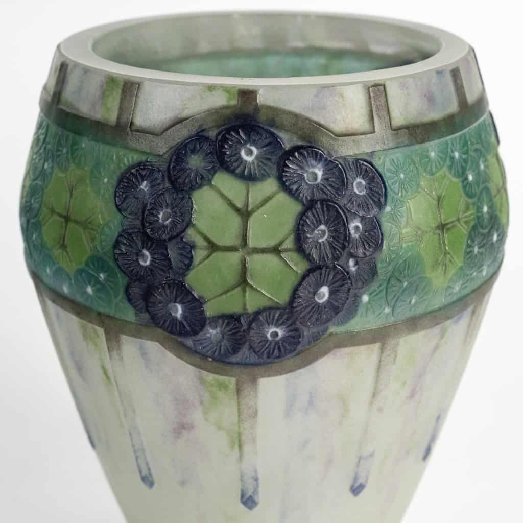 1923 Gabriel Argy Rousseau – Vase Ombelles Pâte de Verre 8