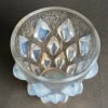 1927 René Lalique – Vase Rampillon Verre Opalescent Patiné Gris 13