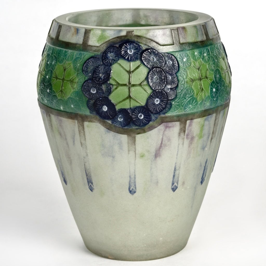 1923 Gabriel Argy Rousseau – Vase Ombelles Pâte de Verre 4