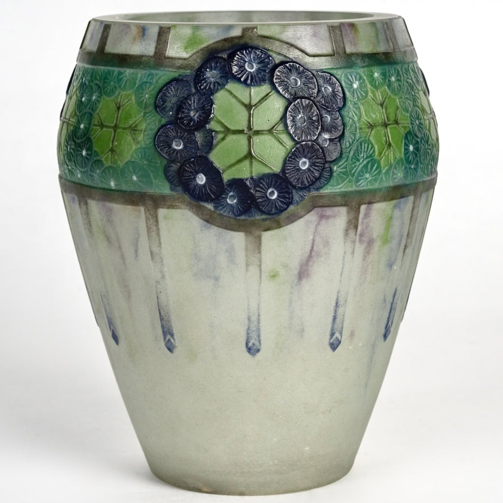 1923 Gabriel Argy Rousseau – Vase Ombelles Pâte de Verre 3