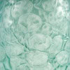 1914 René Lalique – Vase Monnaie Du Pape Verre Blanc Patiné Bleu Vert 10