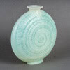 1920 René Lalique – Vase Escargot Verre Opalescent Patiné Bleu Vert 11