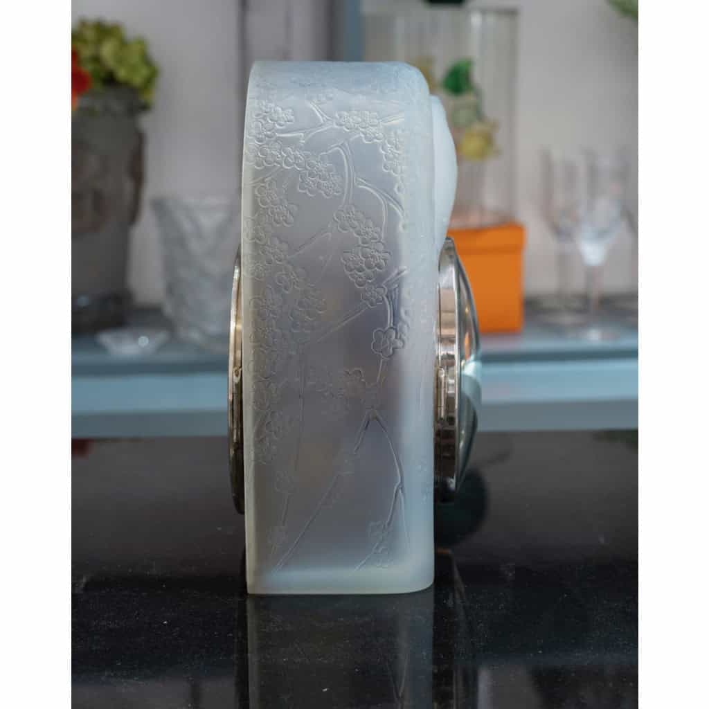 RENE LALIQUE (1860-1945) Pendule «Deux colombes» 5