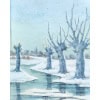 1905-DAUM NANCY Vase Paysage « Neige «  12