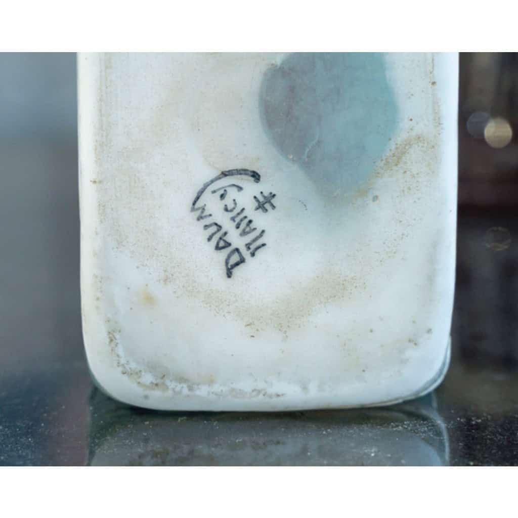 1905-DAUM NANCY Vase Paysage « Neige «  9