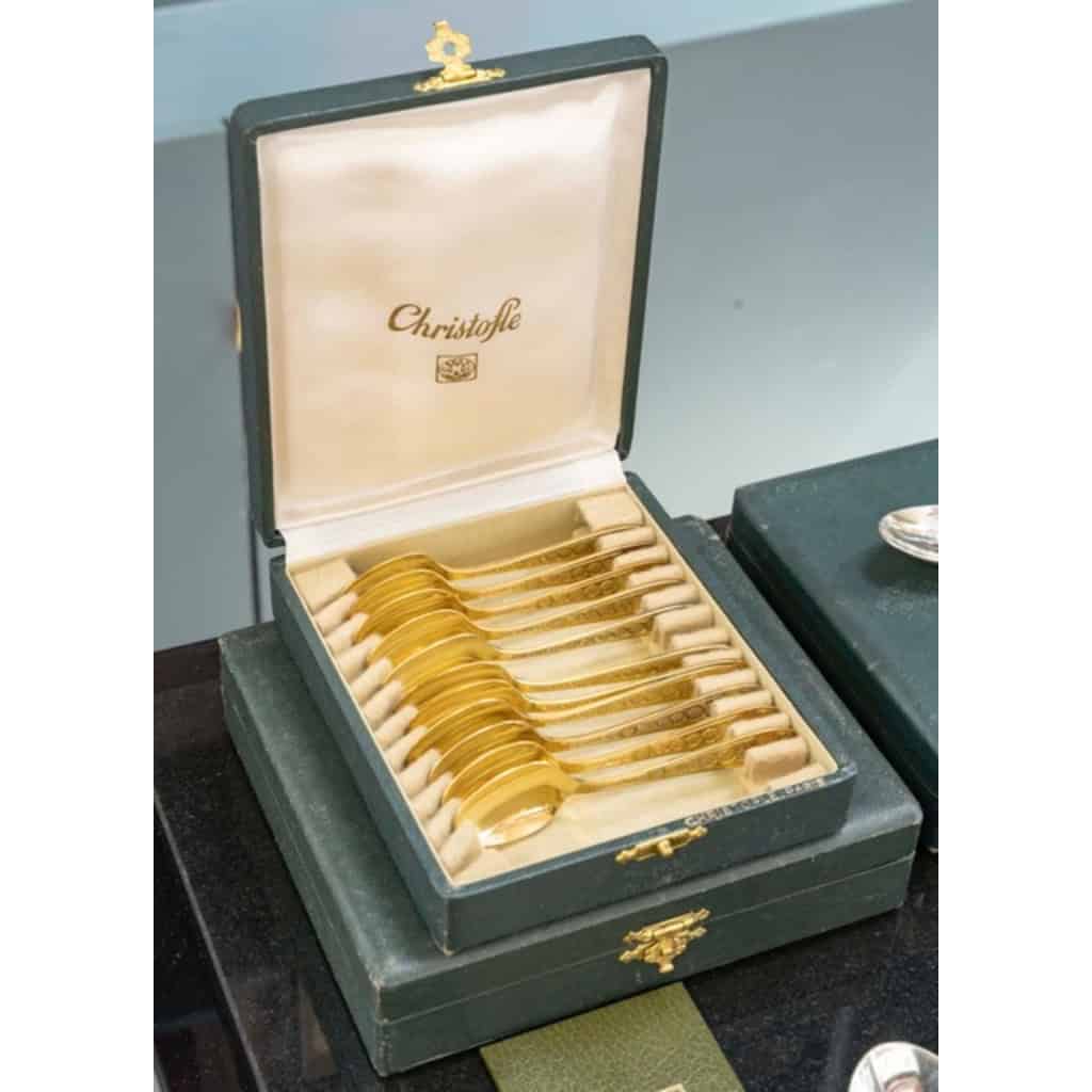 Ménagère Christofle métal argenté , Modèle » Villeroy  » 120 pièces 8