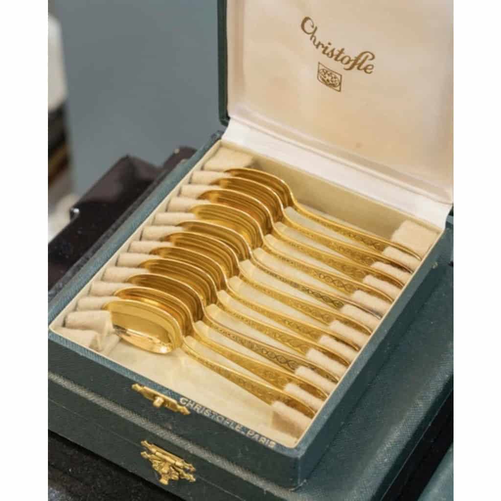 Ménagère Christofle métal argenté , Modèle » Villeroy  » 120 pièces 13