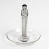 1925 René Lalique – Baguier Cendrier Statuette Source de la Fontaine Verre Blanc Patiné Gris 8