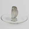 1931 René Lalique – Baguier Cendrier Rapace Verre Blanc Patiné Gris 8