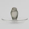 1931 René Lalique – Baguier Cendrier Rapace Verre Blanc Patiné Gris 10
